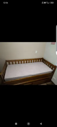 Cama - bicama de madeira