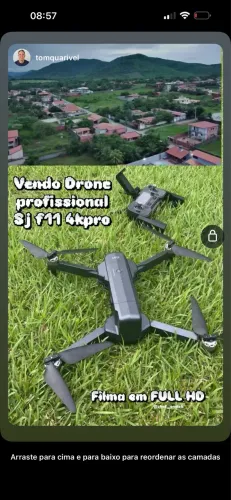 Drone em excelente estado de conservação 