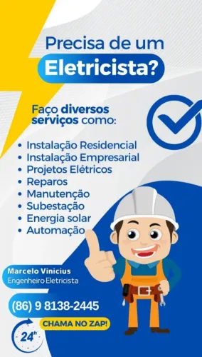 Eletricista em Teresina 24 h