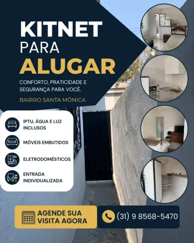 Kitnet no bairro Santa Mônica