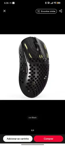 Mouse gamer carbono attack shark mambasnake m2