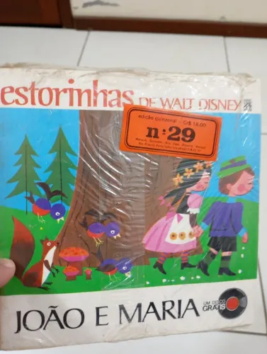 Disco de vinil historinhas coleção Disney 