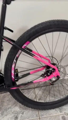 Bicicleta Velooh Nova Aro 29 21 Marchas Preto e Rosa