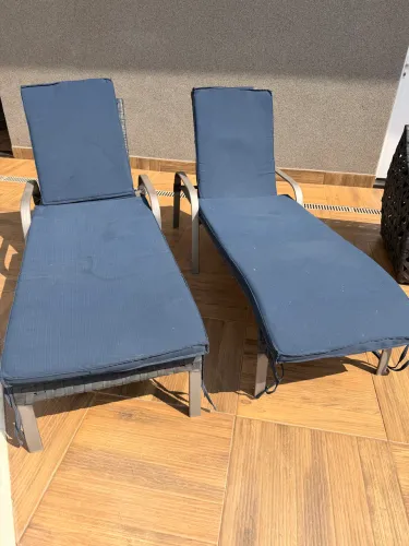 Cadeiras de piscina em alumínio