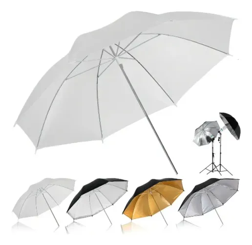 Sombrinha Difusora Para Flash 84cm Tripé Fotografia Filmagem Pdimport