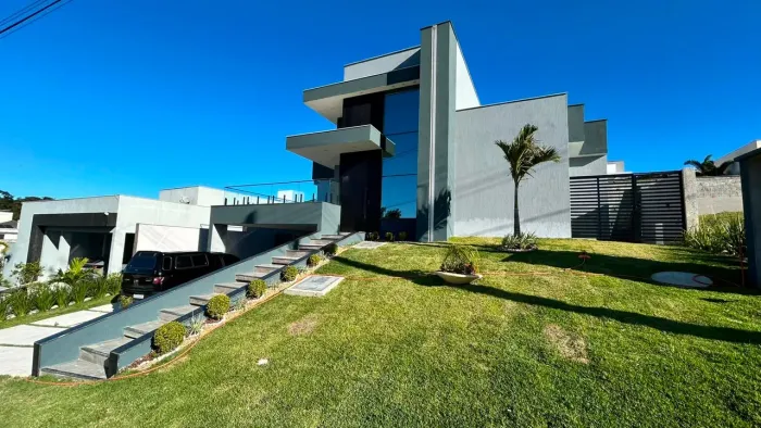 Lançamento de casa linear de alto padrão com 4 dormitórios e Piscina no Viverde 1, Rio das