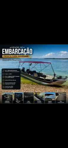 Bote alumínio semi chato Proboat