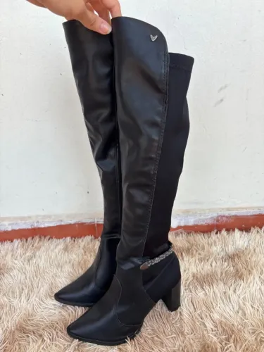 bota preta cano longo mississipi tamanho 35