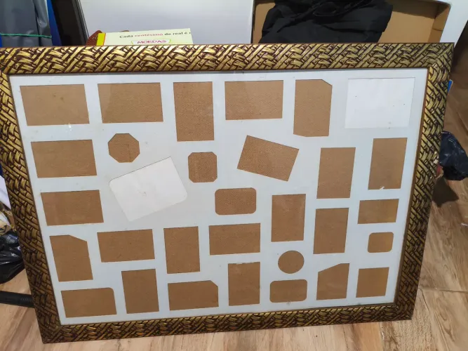 Quadro de fotos com moldura