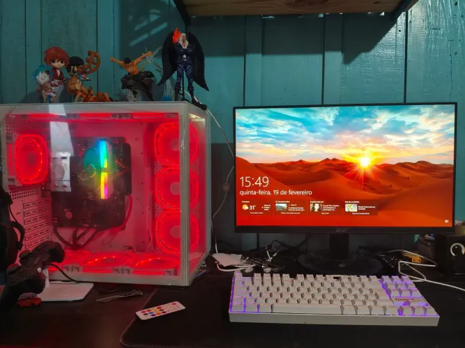 Computador Gamer Ryzen 5 5600g, 16gb de ram, 2 SSD 500gb e 1 NVME 250GB.