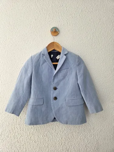 Blazer Infantil Azul Claro H&M Tamanho 2