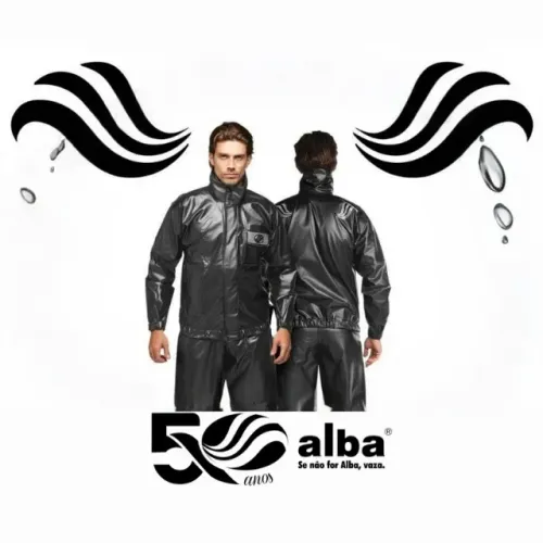 Capa de Chuva Motoqueiro Impermeável Alba PVC Tamanho:EGG
