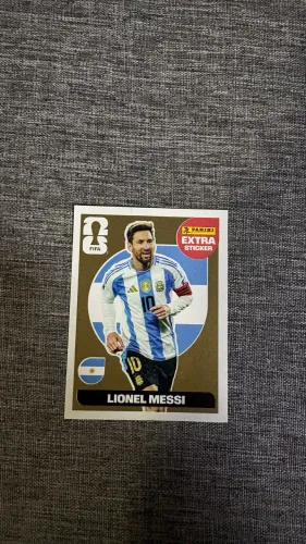 Figurinha legend messi gold