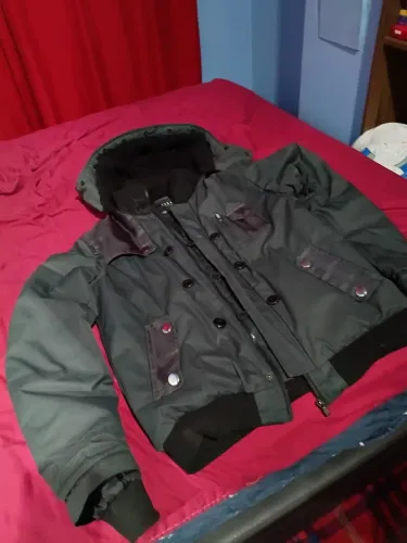 Jaqueta Parka Bomber Vintage URBAN Tam G Cinza - Super Quente<br>