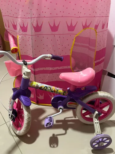 Bicicleta Infantil Feminina - Aro Pequeno com Rodinhas