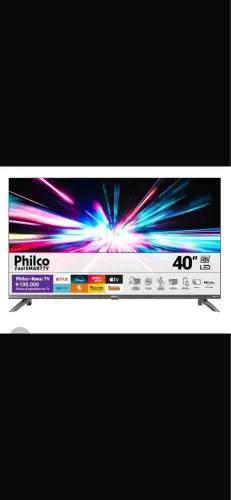 TV 40 Philco smart P40CRA Full HD Roku TV HDR10 Dolby Áudio