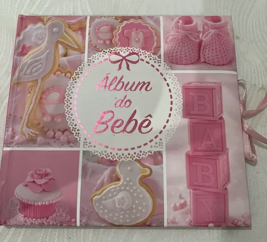Álbum de bebê Rosa NOVO !
