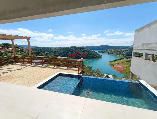 Casa térrea nova 3 suítes piscina vista para represa Águas de Igaratá