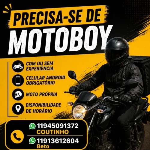Precisa-se de motoboy 