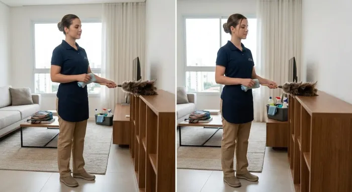 : Faxina e Organização de Flat para Amanhã (Serviço Rápido)