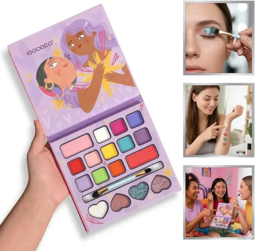 Maquiagem Make Infantil Colorida Cores Vibrantes