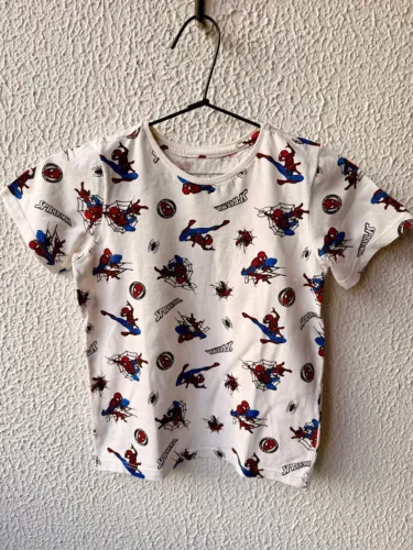 Camiseta Homem Aranha (Marvel), Tamanho 5, infantil