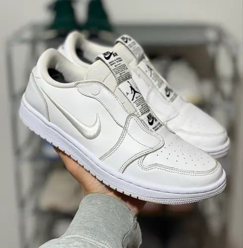 Raro Tênis Nike Jordan 1 Slip-On All White Original