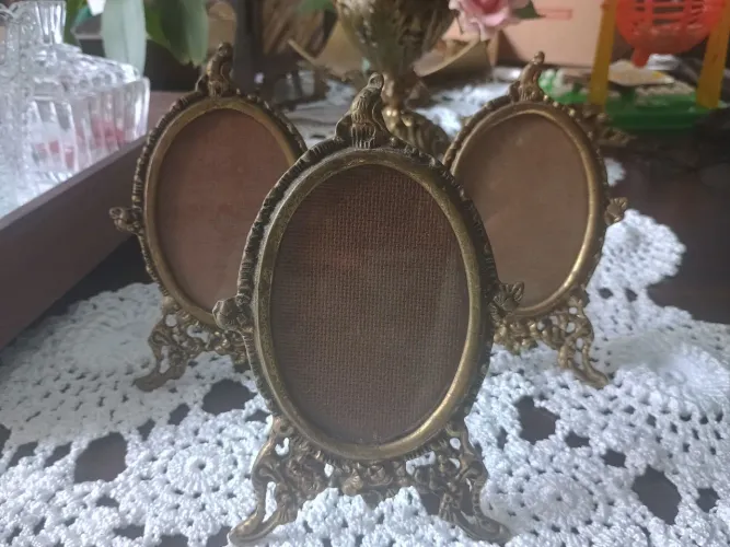 Porta retrato de bronze