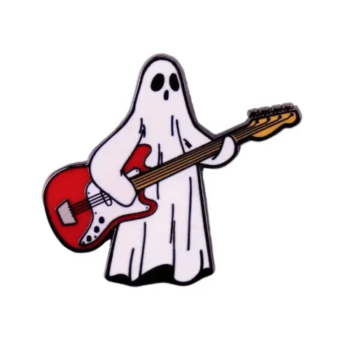 Broche Fantasma Guitarrista Pin De Lapela Wow!!!