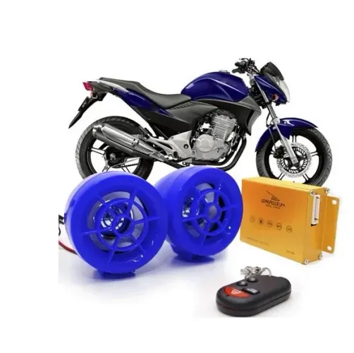 Caixa De Som Moto Bluetooth Mp3 Fm Rádio Usb Alarme Controle Remoto 20w aturnshop.com.br