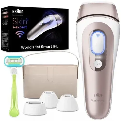 Dispositivo De Depilação I·expert Ipl Skin Em Casa, Com Apli - White/bronze
