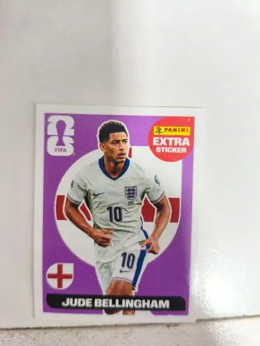 Figurinha Extra Sticker Bellingham Roxa Copa Do Mundo 2026