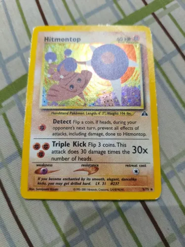 Carta Pokémon Hitmontop Holo 3/75 - Neo Discovery (2001)