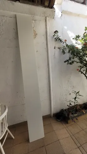 Madeiras com fórmica branca - 9 peças 