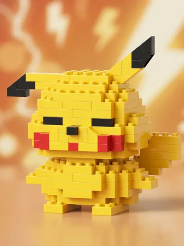 Pokémon Pikachu | Mini Blocos de Montar 