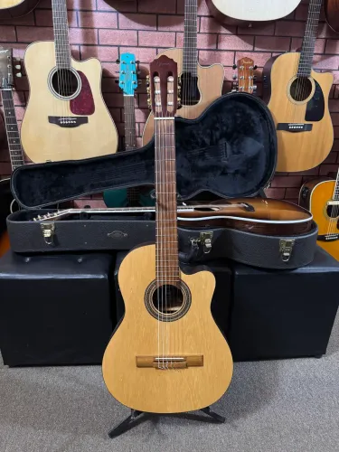 Violão Giannini nylon semiflat NFL tampo sólido elétrico feito no Brasil ANALISO TROCAS