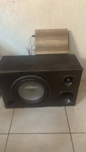 Vendo caixa de grave trio mais potência hurricane