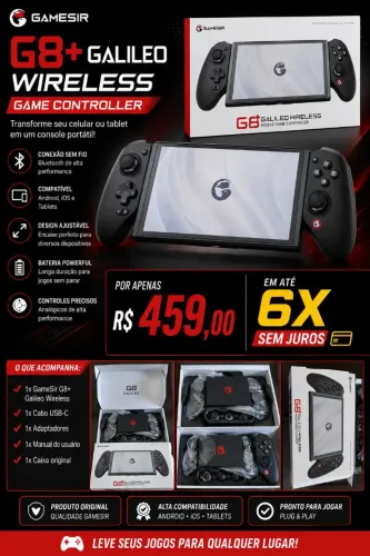 GameSir-Galileo Plus | Original | R$ 459 em até 6x sem juros