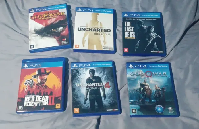 PS4 + 6 Jogos com 2TB de HD externo