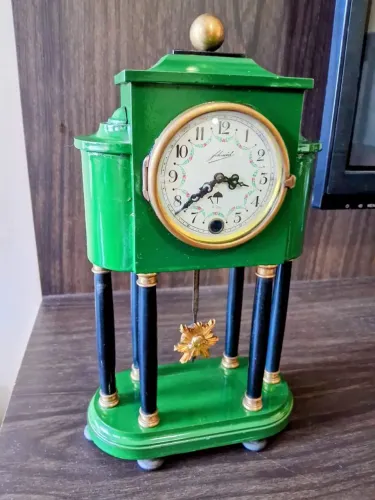 Relógio de mesa antigo alemão Schmid