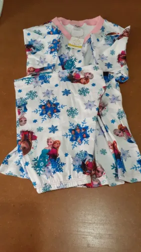 3 Pijamas 8 Anos Feminino Curto
