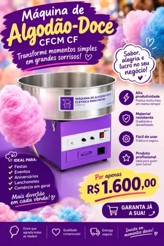 Máquina de fazer algodão doce