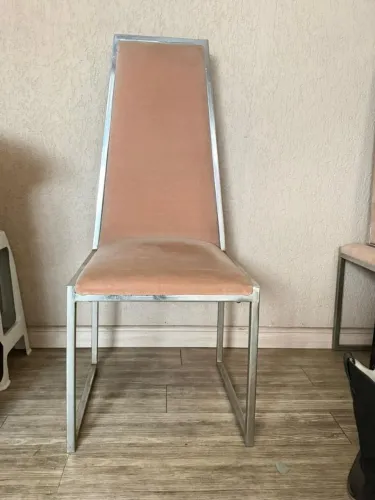 ? CONJUNTO DE MESA COM VIDRO + 6 CADEIRAS ESTOFADAS