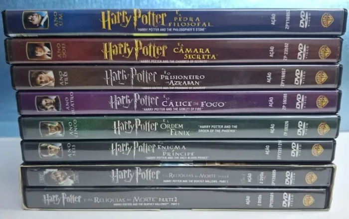 Coleção DVDs Harry Potter Completa - 8 Filmes