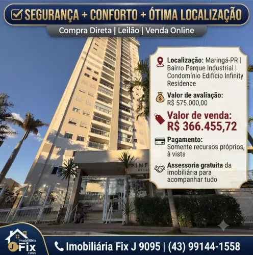 ? SEGURANÇA + CONFORTO + ÓTIMA LOCALIZAÇÃO Edifício Infinity Residence