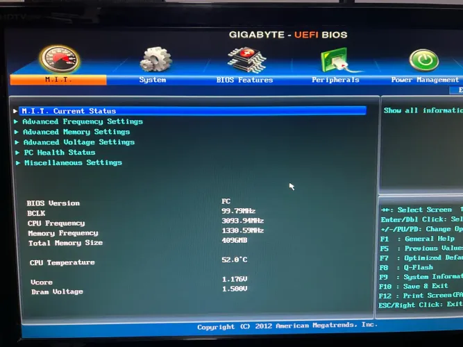 Kit placa mãe gigabyte, i5, 4 GB ddr3