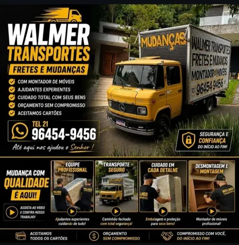 FRETES MUDANÇAS MONTAGEM DE MÓVEIS