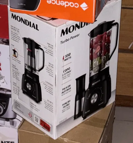 Vendo Liquidificador - MONDIAL Turbo Power, Preto, 550W, 110V