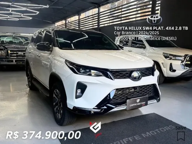 Toyota Hilux SW4 SRX Plat. 4X4 2.8 TB Die. Aut. 2025