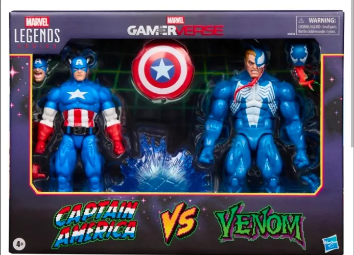 Marvel Legends Capitão América vs Venom